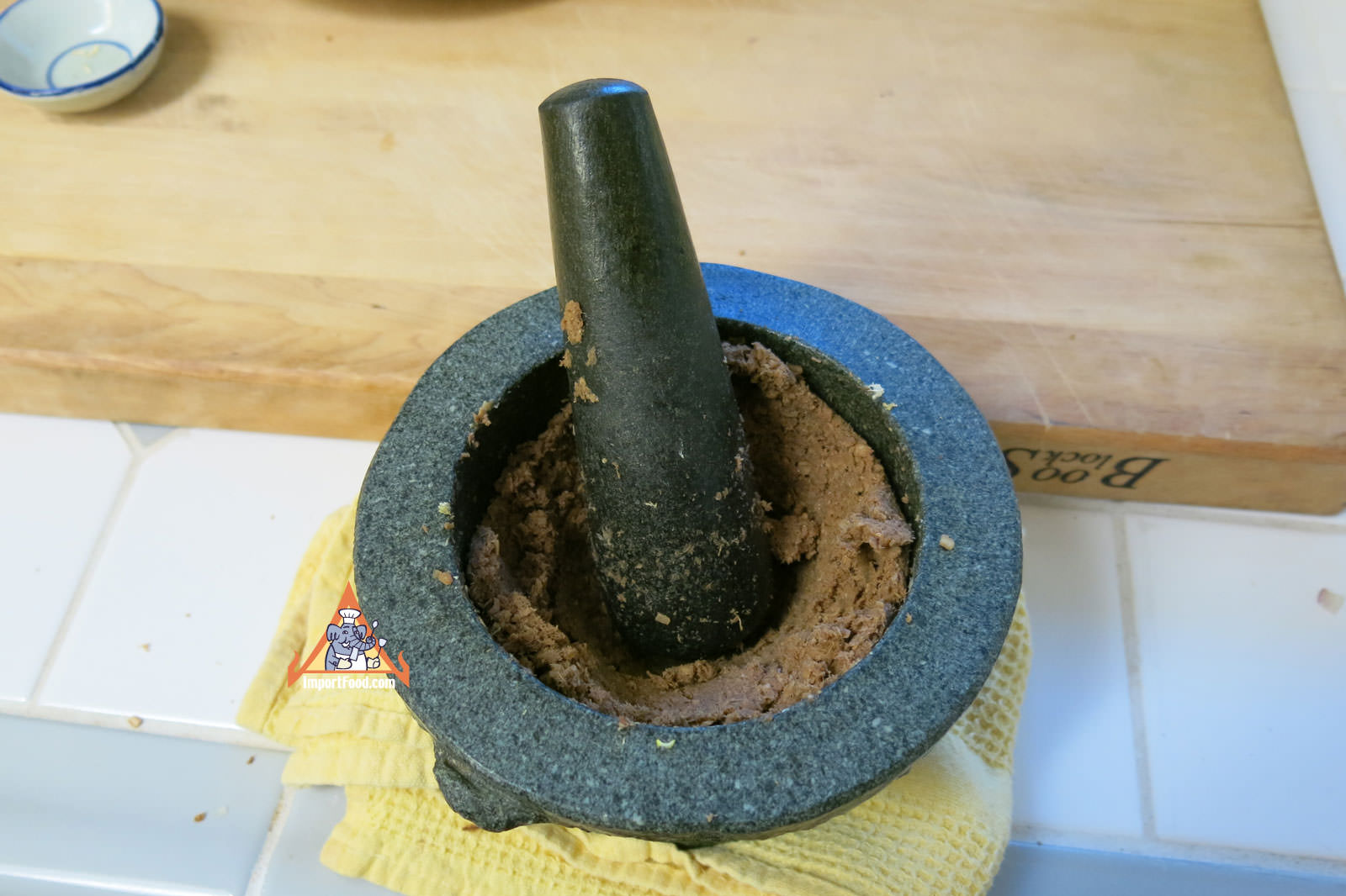 Pound into paste
