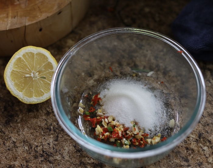 Preparing Dipping Sauce