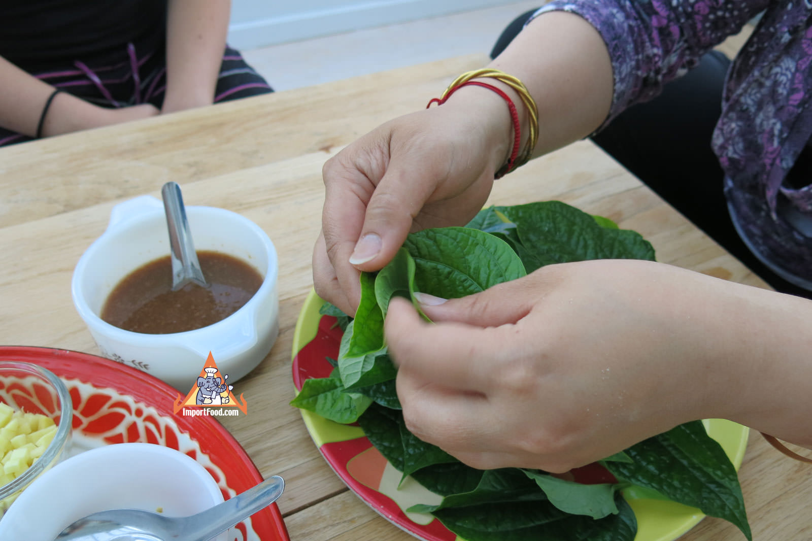Fold betel leaf