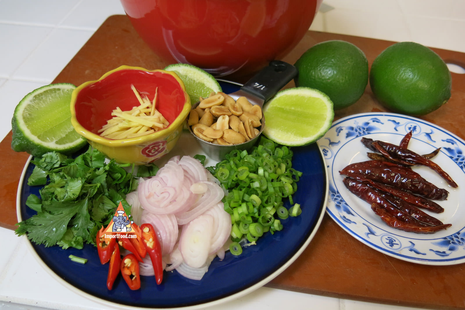 Prepare the fresh ingredients