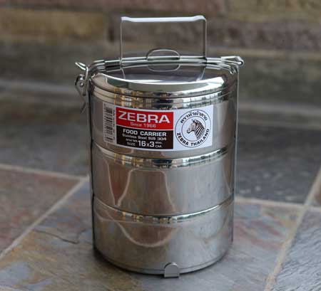 Stainless steel Thai food carrier - Zebra Thailand