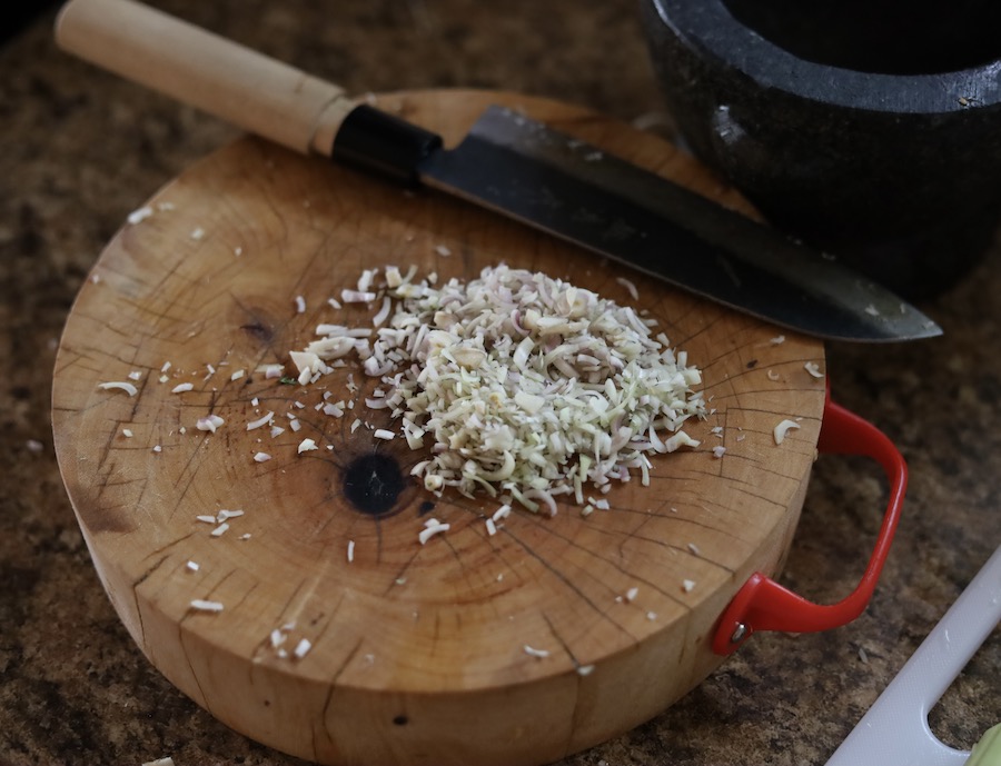 Chopped Fresh Lemongrass