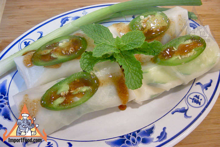 Fresh spring rolls pa pia sod