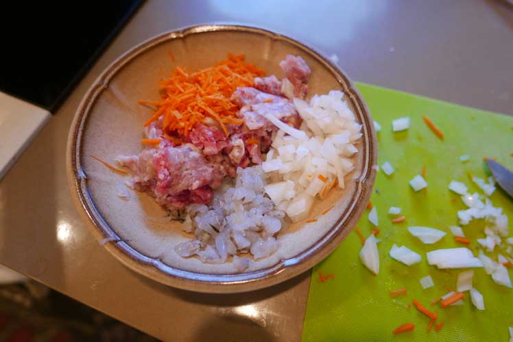 Ingredients in a bowl