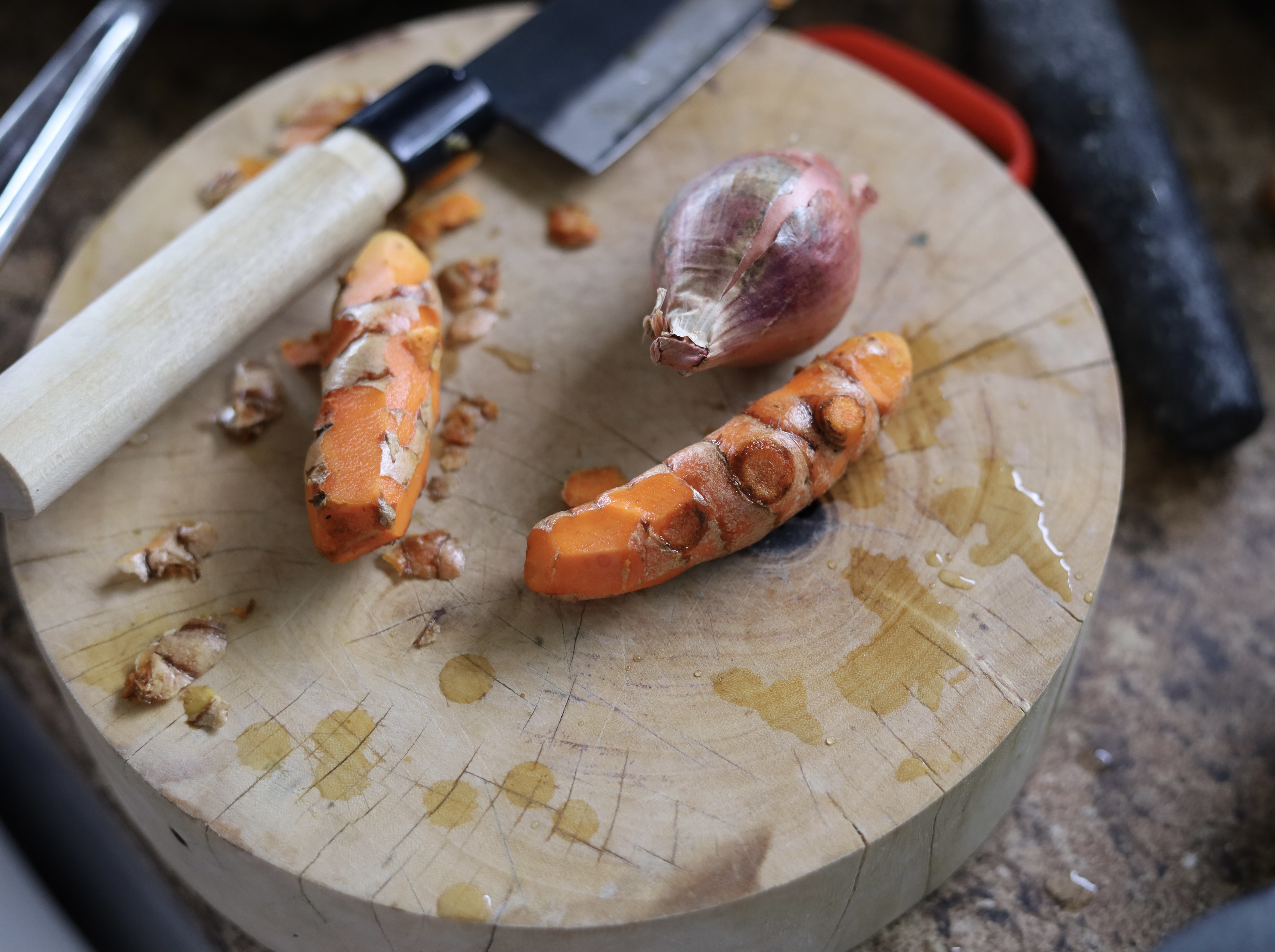 Peel Turmeric
