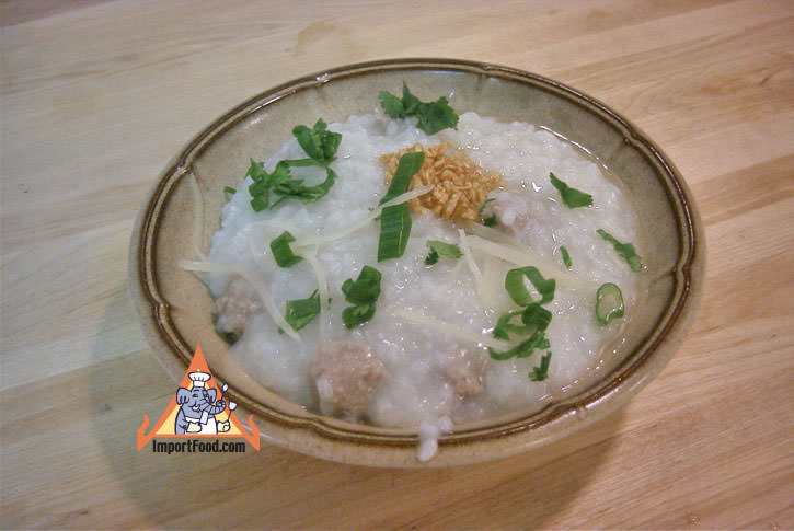 Pork congee rice porridge