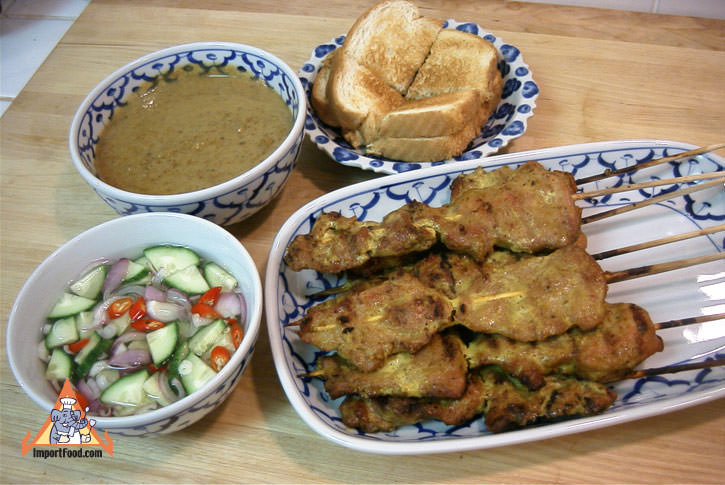 Pork satay moo satay