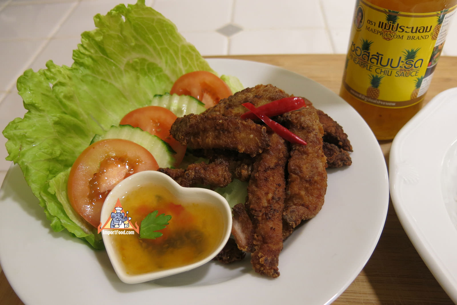Serve with thai pineapple dip