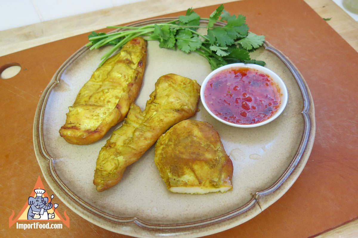 Serve with thai sweet chilli sauce
