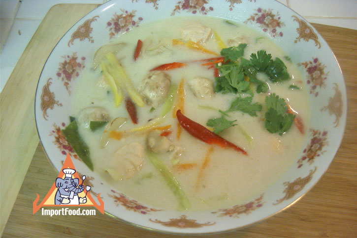 Tom kha salmon