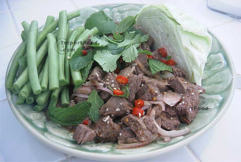 Waterfall beef neua yang nam tok