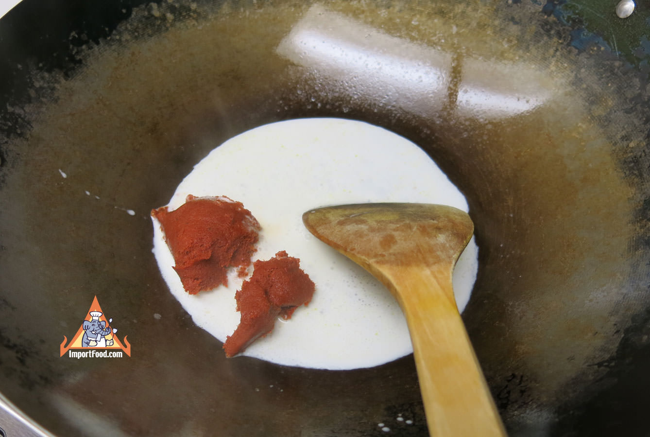 Fry Curry in Coconut Milk