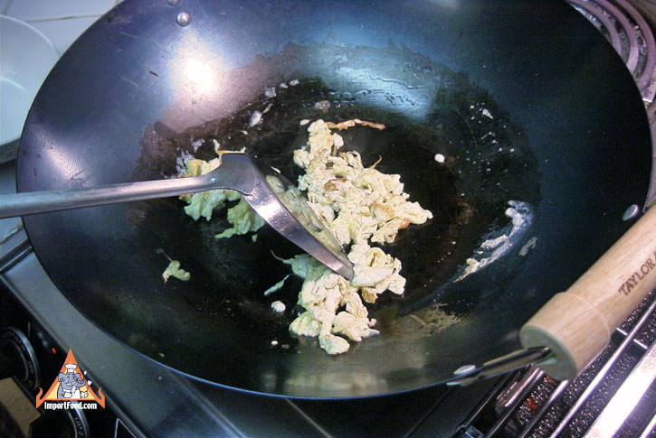 Cook the egg and set aside