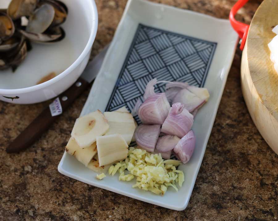 Ginger Shallots Galangal
