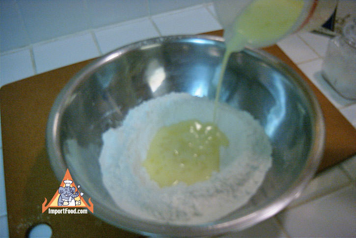 Add to flour