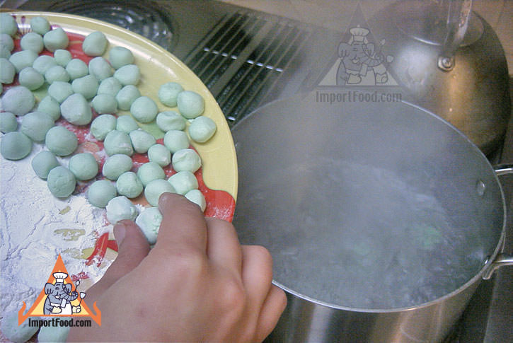 Boiling in water