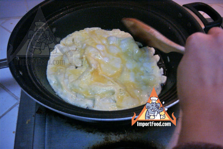 Cooking the egg