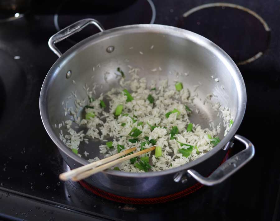 Fry Uncooked Rice