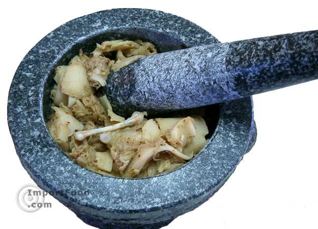 Gently mix together in a mortar and pestle