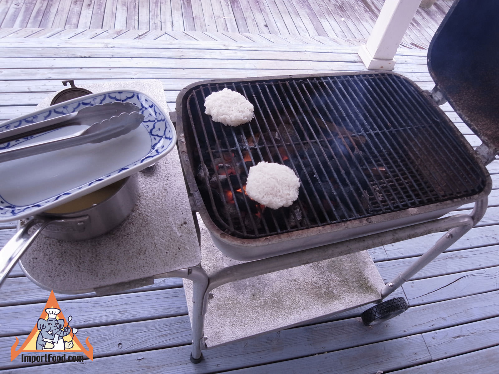 Grill before dipping in egg mixture