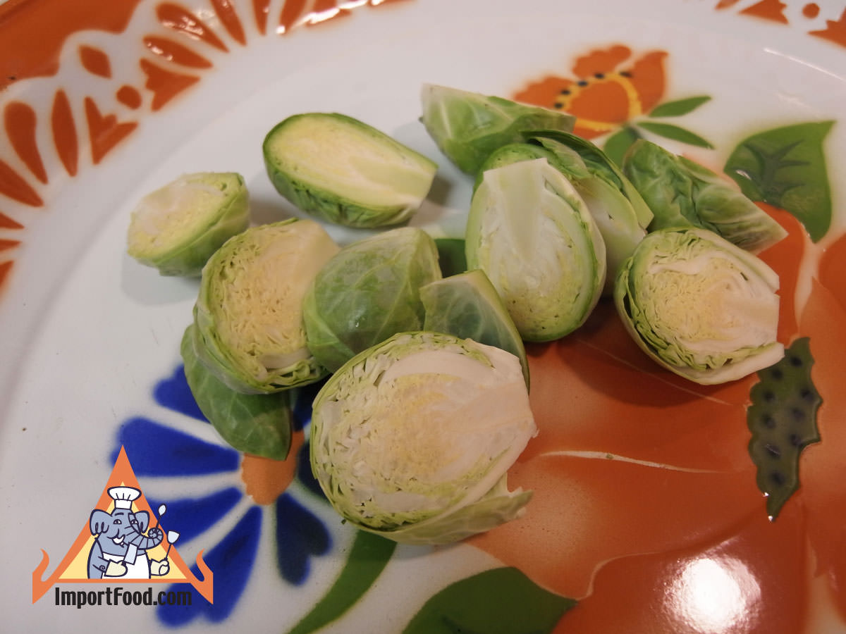 Halve your brussels sprouts