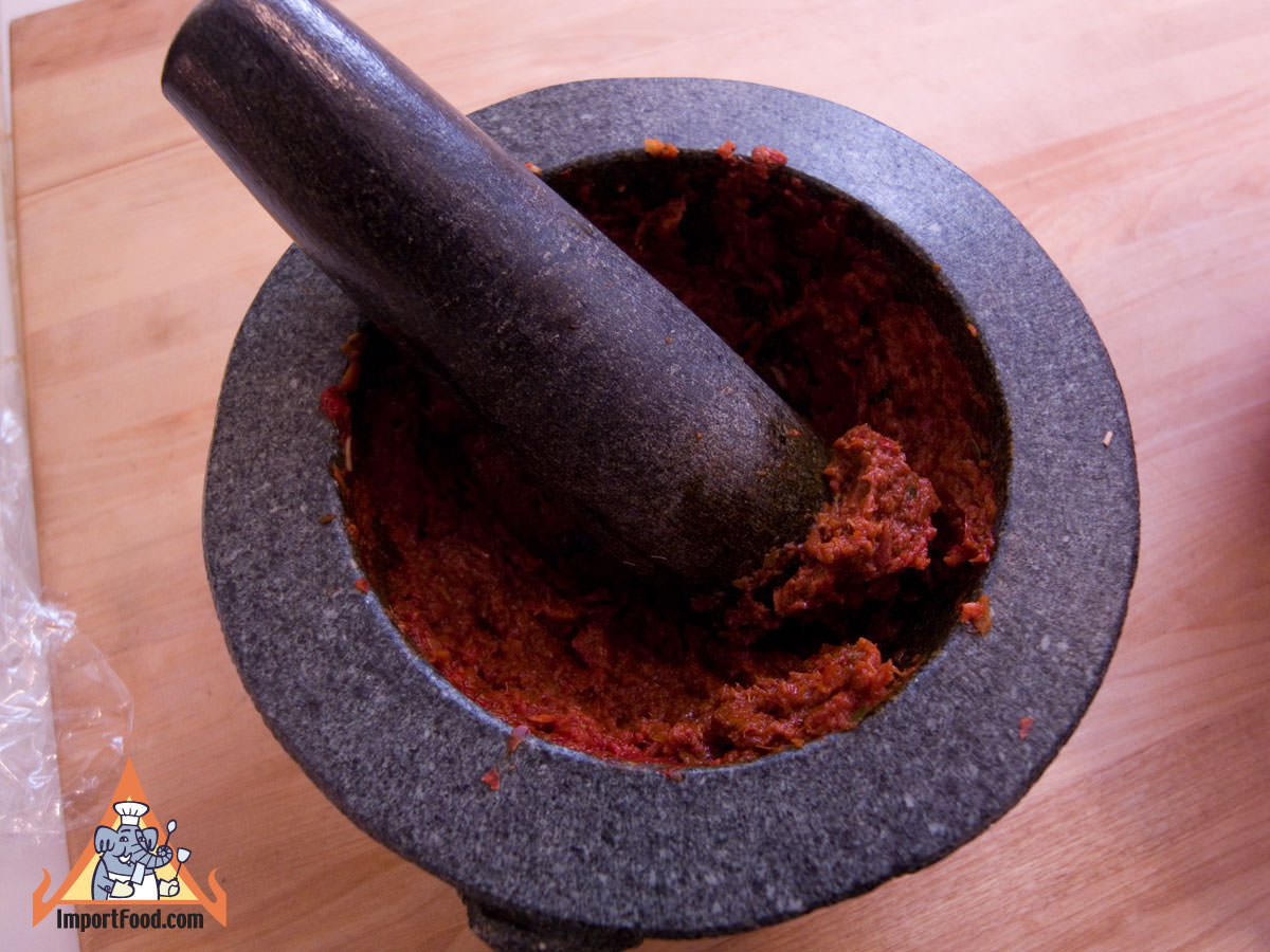 Pounded curry paste