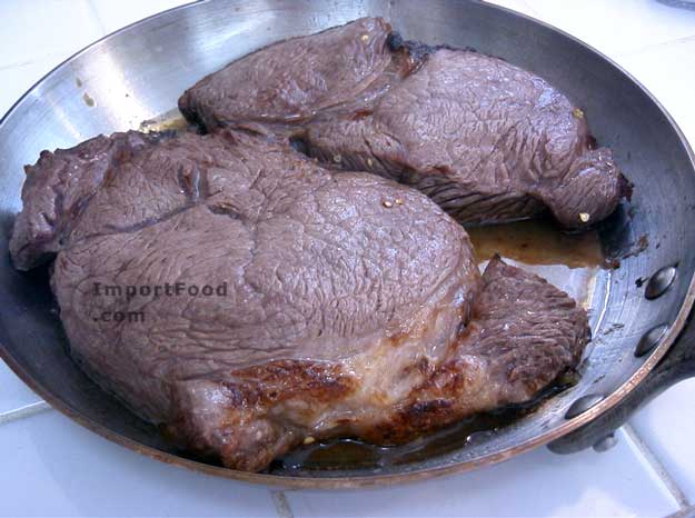 Prepare beef rare