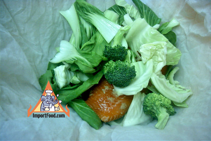 Vegetables and fish