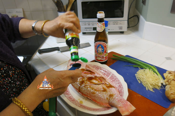 Rub Seasoning Onto Fish