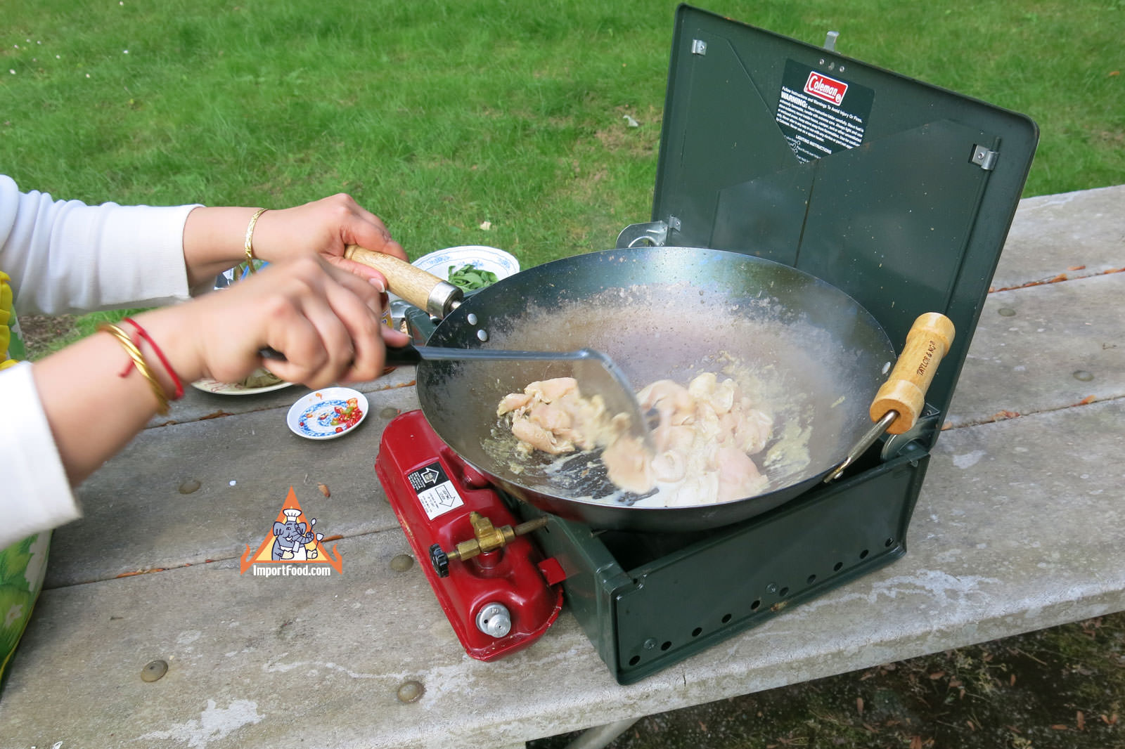 Add chicken and stir fry