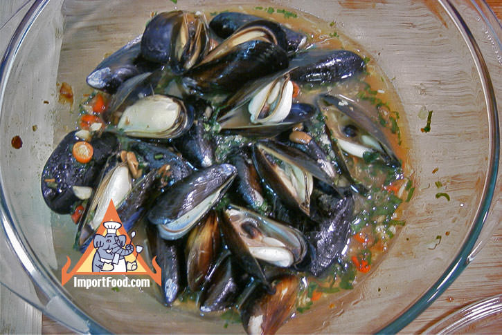 Bake mussels
