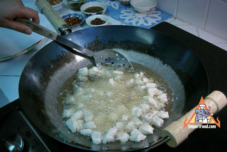 Cooking the chicken
