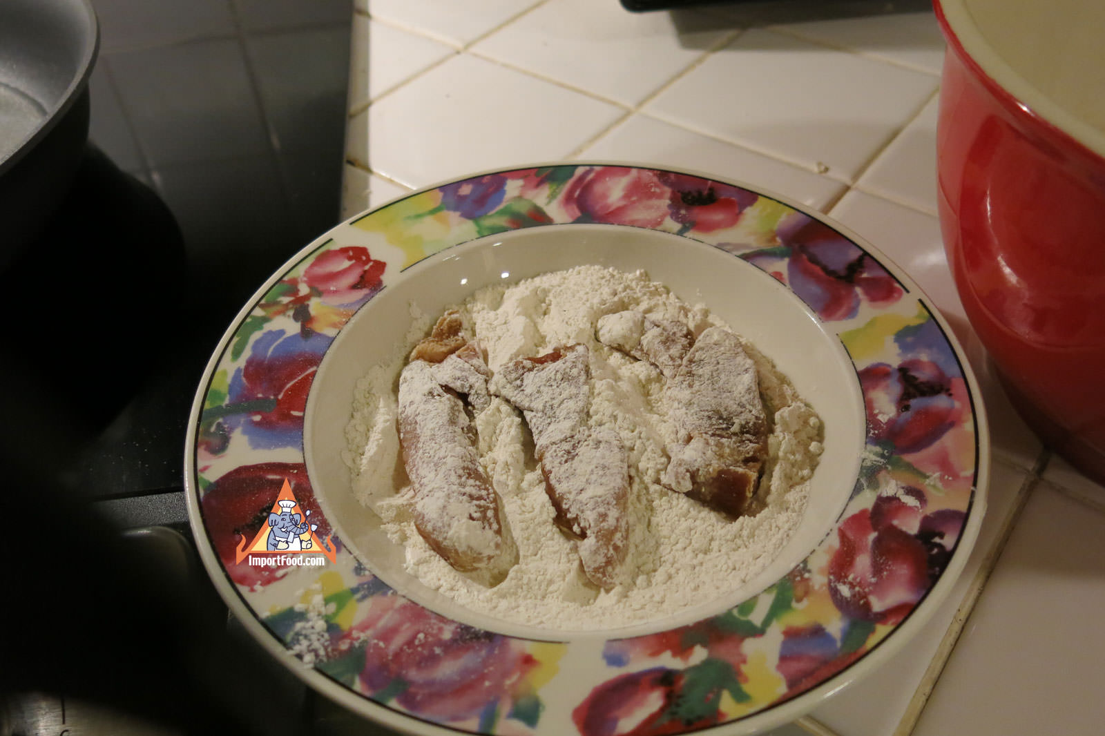 Cover with batter mix