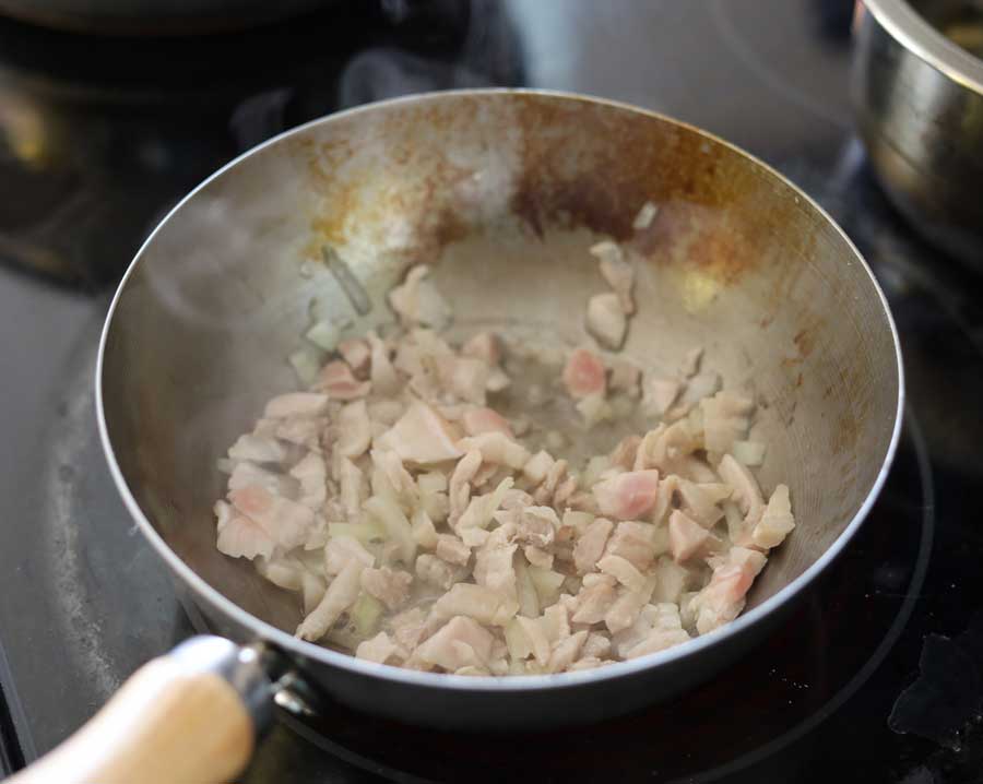 Frying Pork