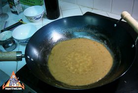 Heat pounded spices & coconut milk