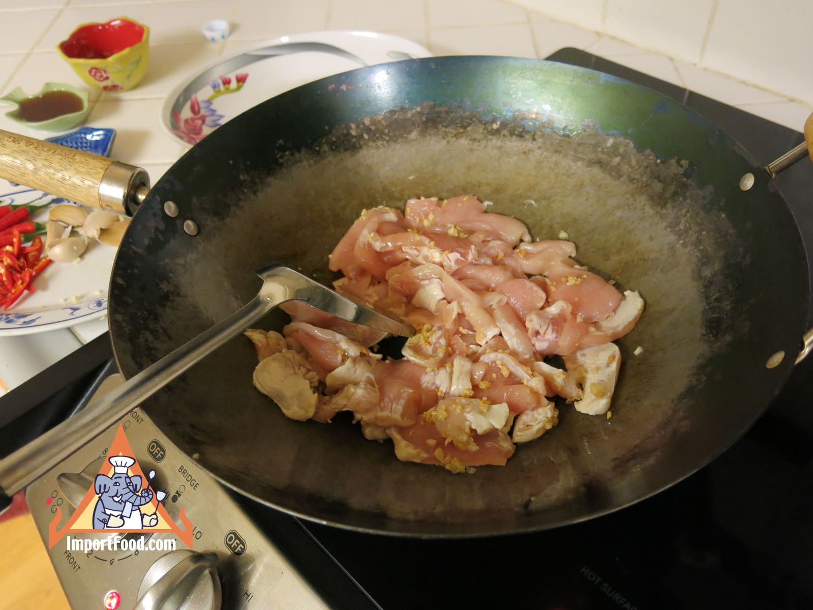Red chile version add chicken