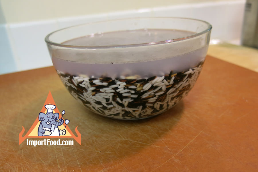soak overnight in plenty of water