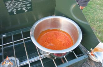 Add Curry Paste Stir and heat Until Oil Forms