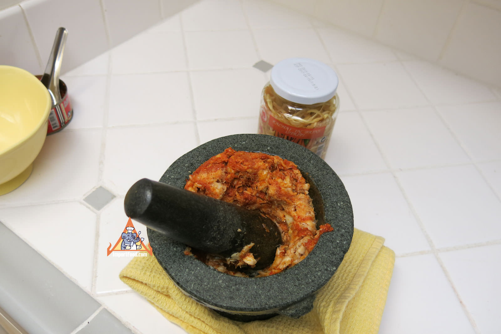 Add cooked fish