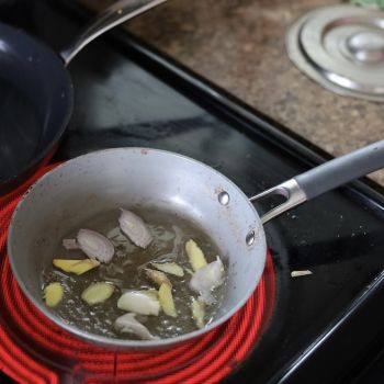 Fry Shallot and Ginger