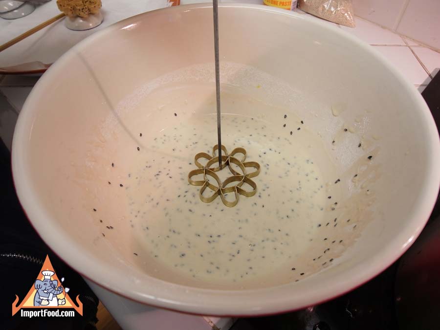 Immerse 3 4 into the dough