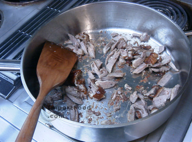 Start the stir fry