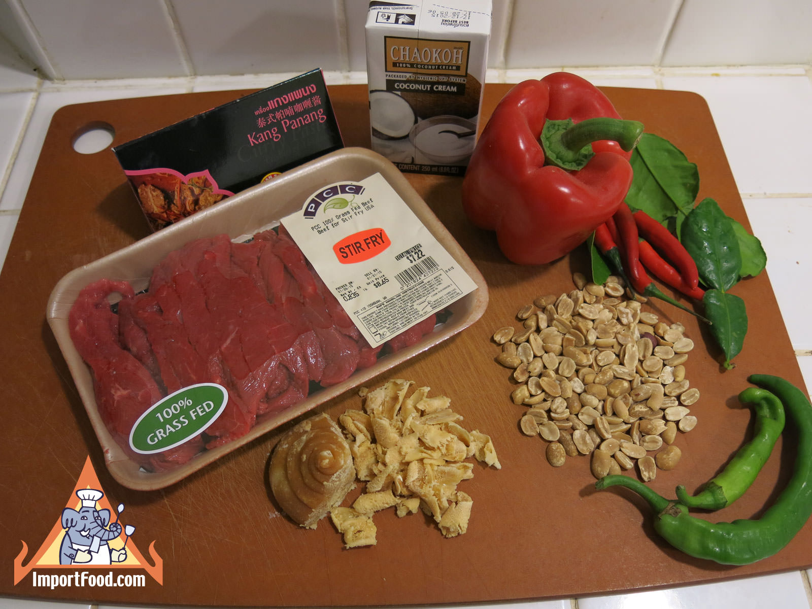 The second time we made panang beef