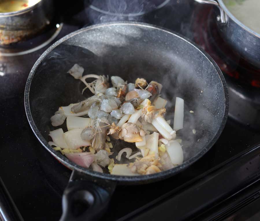Add- Shrimp Clams