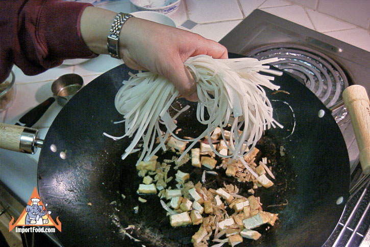 Add Soaked Noodles