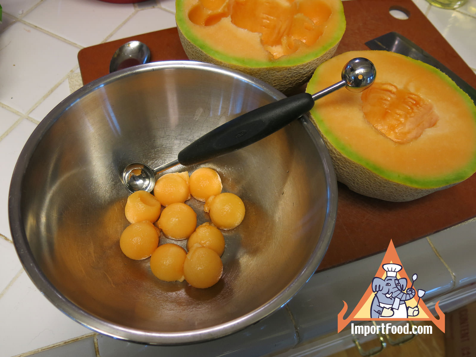 Prepare cantaloupe