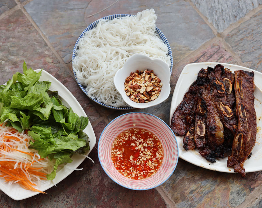 Rib Noodle Salad