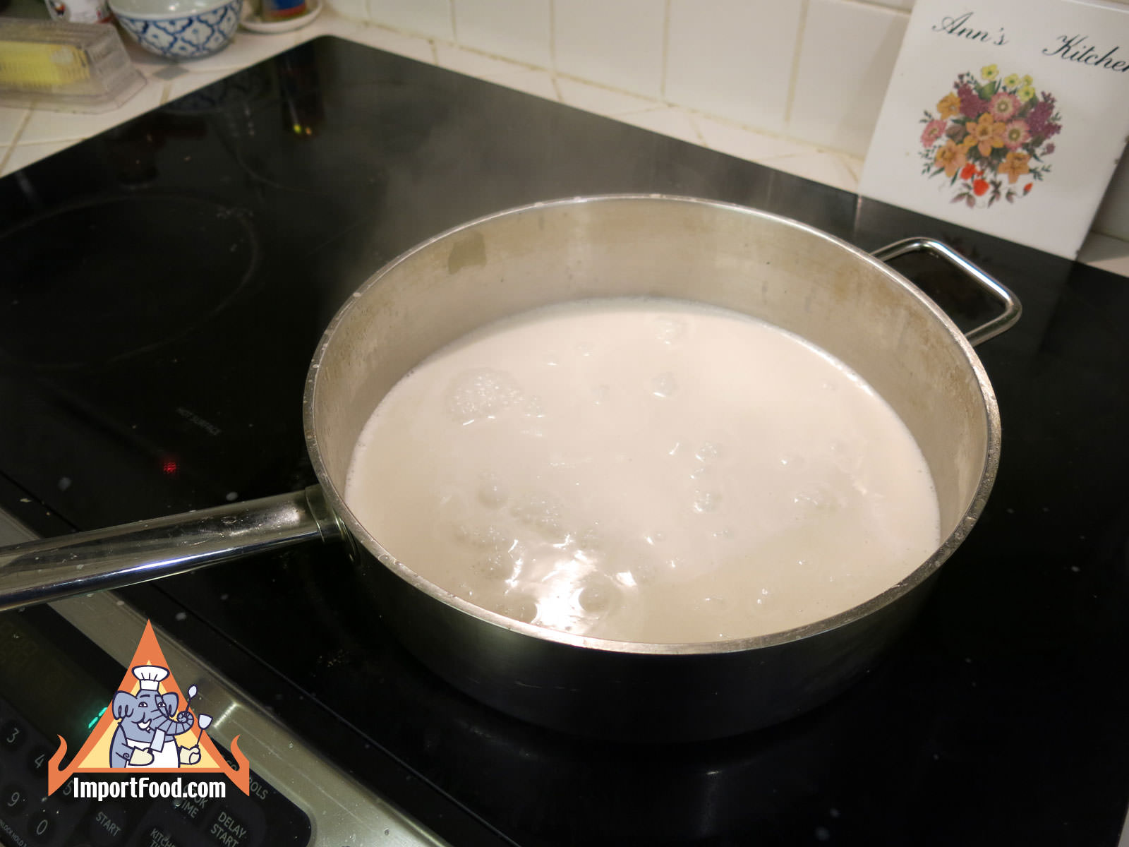 Slowly simmer your coconut cream