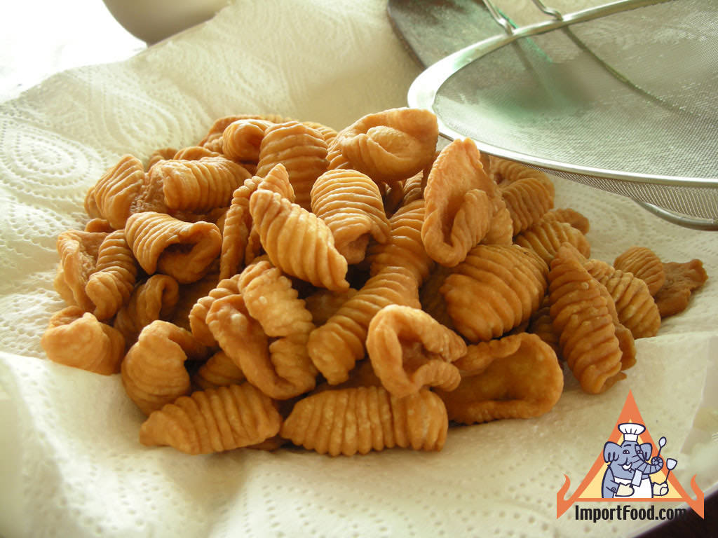 Crispy fried shells