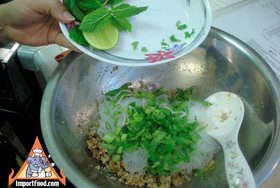 Mixing the larb